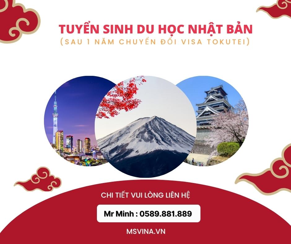 THÔNG BÁO TUYỂN SINH DU HỌC NHẬT BẢN